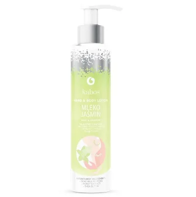 Kabos Cosmetics Hand & Body Lotion Milk & Jasmine (Orzeźwiający balsam do dłoni i ciała `Mleko z jaśminem`)