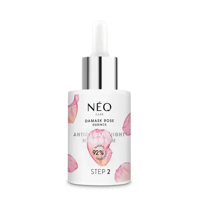 NeoNail Neo Care,  Damask Rose Essence, Antioxidant Night Hand Serum (Antyoksydacyjne serum do rąk na noc)