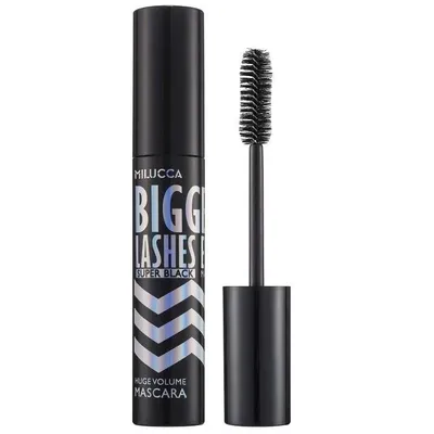 Milucca Biggest Lashes Ever Super Black Huge Volume Mascara (Tusz do rzęs pogrubiajacy)