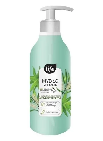Life Mydło w płynie z czynnikiem antybakteryjnym `Aloes `