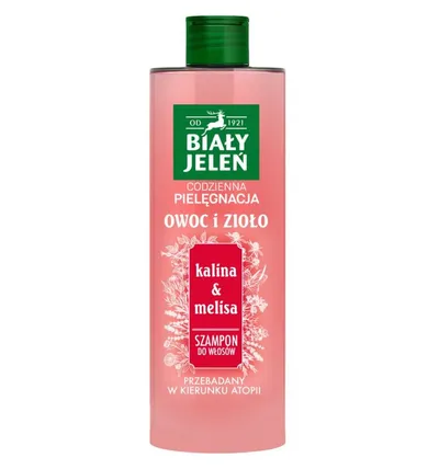 Biały Jeleń Owoc i zioło, Szampon do włosów `Kalina & melisa`
