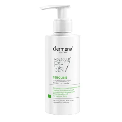 Dermena Skin Care, Seboline, Oczyszczający płyn myjący do twarzy