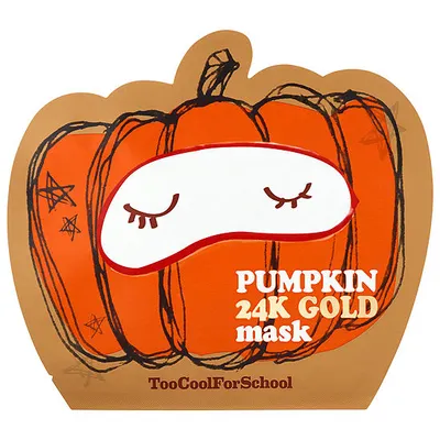 Too Cool For School Pumpkin, 24k Gold Mask (Maska z dodatkiem ekstraktów z dyni i 24-karatowego złota)