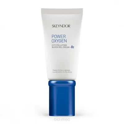 Skeyndor Power Oxygen City Pollution Block Gel-Cream + O2 (Emulsja dotleniająca dla cery tłustej i mieszanej)