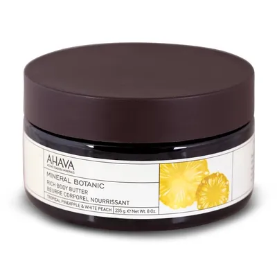 Ahava Mineral Botanic, Tropical Pineapple & White Peach (Odżywcze masło do ciała)