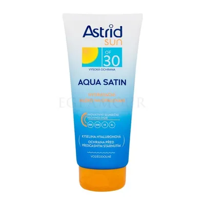 Astrid Sun, Aque Satin, Moisturizing Milk (Nawilżające mleczko do opalania z filtrem SPF30)