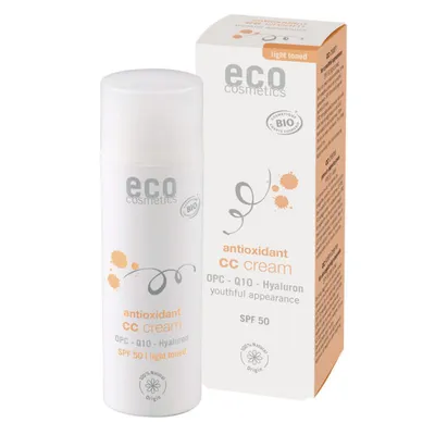 Eco Cosmetics Anti-oxidant CC Cream SPF 50 (Krem CC SPF 50 z OPC, Q10 i kwasem hialuronowym)