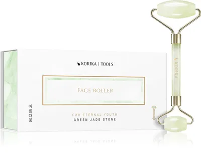 Korika Face Roller Green Jade Stone (Wałek do masażu twarzy)