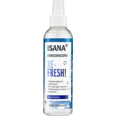 Isana Re-Fresh! Erfrischungsspray (Odświeżający spray do twarzy)
