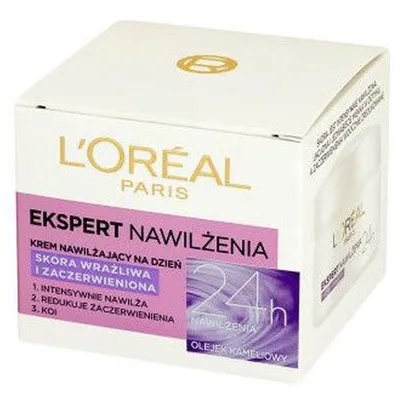 L'Oreal Paris Expert Nawilżenia, Krem nawilżający na dzień do skóry wrażliwej i zaczerwienionej