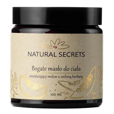 Natural Secrets Bogate masło do ciała `Orzeźwiający melon z zieloną herbatą`