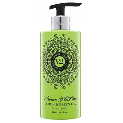 Vivian Gray Aroma Selection, Lemon & Green Tea Cream Soap (Kremowe mydło w płynie `Cytryna i zielona herbata`)
