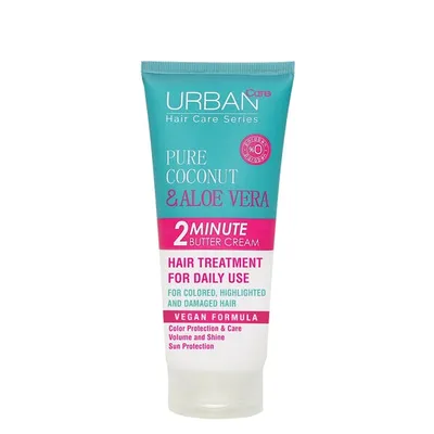 Urban Care Hair Care Series, Pure Coconut & Aloe Vera, 2-Minute Butter Cream (Maska do włosów)