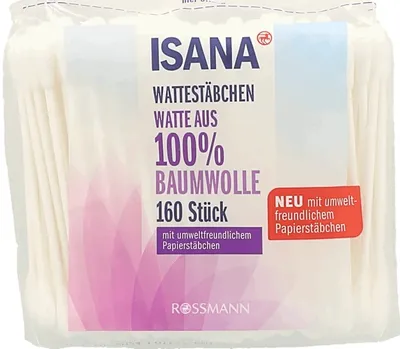 Isana Wattestabchen (Patyczki kosmetyczne 100% bawełny)