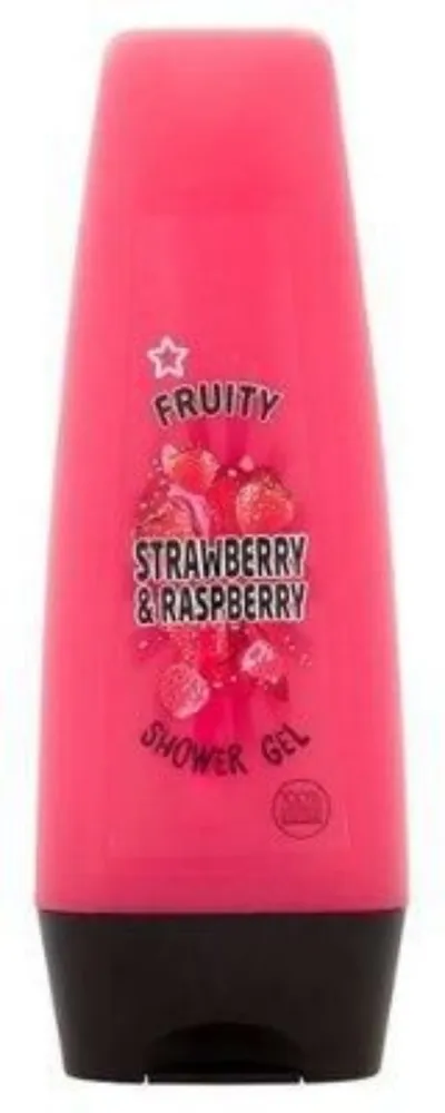Fruity Shower Strawberry & Raspberry Shower Gel (Żel pod prysznic `Truskawka i malina`)