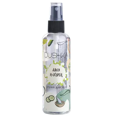Dushka Cosmetics Mgiełka do ciała `Aloes i ogórek`