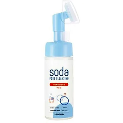 Holika Holika Soda Pore, Tok Tok Cleansing Bubble Foam (Pianka z silikonową szczoteczką)