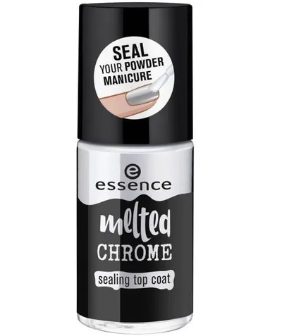 Essence Melted Chrome, Sealing Top Coat (Lakier nawierzchniowy na bazie wodnej)