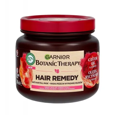 Garnier Botanic Therapy, Hair Remedy, Anti Hair Fall Mask (Maska przeciw wypadaniu włosów `Olejek rycynowy i migdał`)