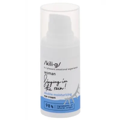 Kili·g Woman, Singing in the Rain!, Double Moisturizing Eye Cream (Krem pod oczy z podwójnym efektem nawilżającym)