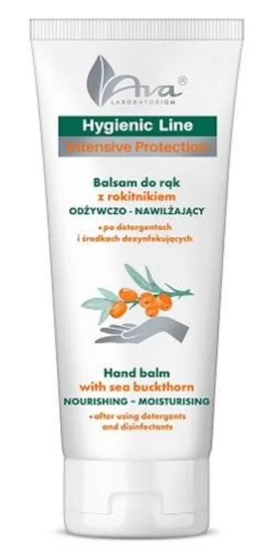 Laboratorium Kosmetyczne AVA Hygienic Line Intensive Protection, Hand Balm with Seabuckthorn (Balsam do rąk z rokitnikiem)