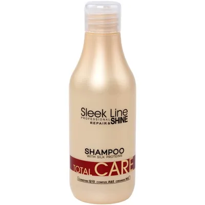 Stapiz Sleek Line, Repair & Shine, Total Care Shampoo (Szampon do włosów suchych z proteinami jedwabiu)