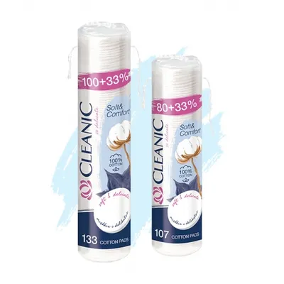 Cleanic Soft&Comfort Cotton Pads (Płatki kosmetyczne)