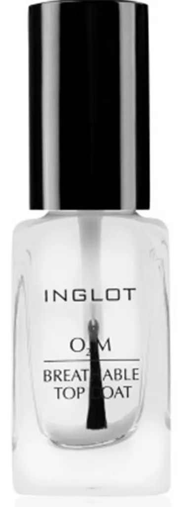 Inglot O2M, Breathable Top Coat ("Oddychający" utrwalający lakier do paznokci)