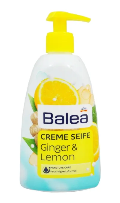 Balea Ginger & Lemon Creme Seife (Mydło w płynie `Imbir i cytryna`)