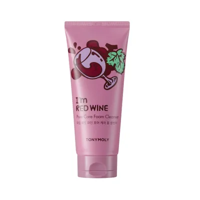 Tony Moly I'm Red Wine, Pore Care Foam Cleanser (Oczyszczająca pianka do mycia twarzy)