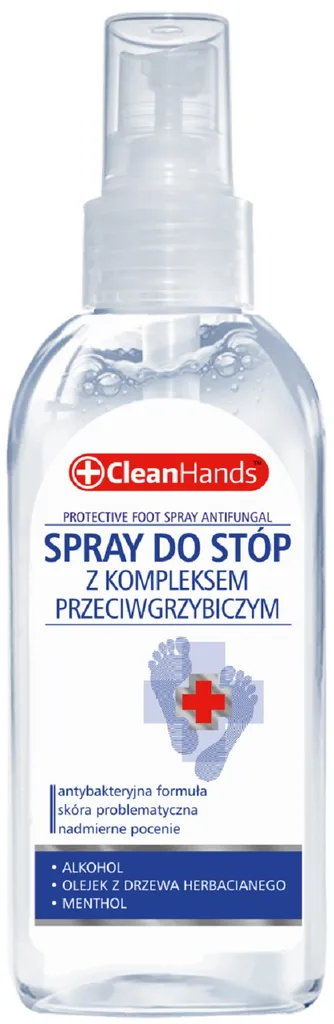 CleanHands Spray do stóp z kompleksem przeciwgrzybiczym