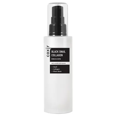 Coxir Black Snail Collagen Emulsion (Przeciwstarzeniowa emulsja do twarzy ze śluzem ślimaka)