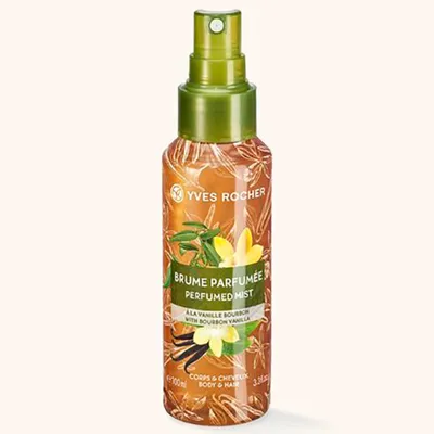 Yves Rocher Les Plaisirs Nature, Brume Parfumee Corps & Cheveux a la Vanille Bourbon (Mgiełka do ciała i włosów `Wanilia`)