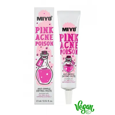 MIYO Pink Acne Poison Anti Pimple Drying Paste (Pasta wysuszająca niedoskonałości)