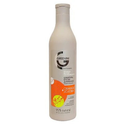 Greenini Szampon wzmacniający włosy `Orange i olej jojoba`