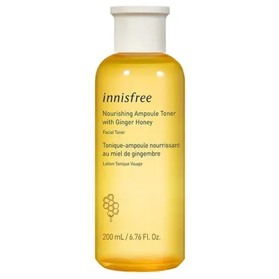 Innisfree Ginger Honey Nourishing Ampoule Toner (Odżywczy tonik do twarzy z miodem i imbirem)