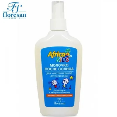 Floresan Cosmetic Kids, Nawilżające mleczko po opalaniu dla dzieci  `Africa`