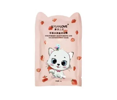 Sersanlove Strawberry Moisturizing And Nourishing Foot Mask (Maska do stóp)