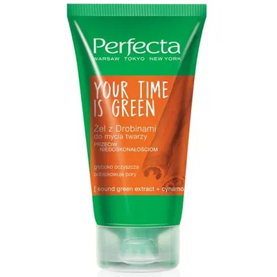 Perfecta Your Time is Green, Żel z drobinami do mycia twarzy