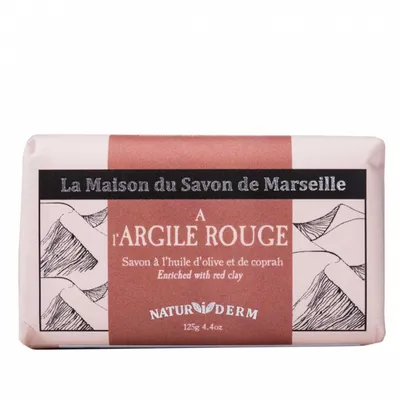 La Maison du Savon Naturiderm, Savon a l'Argile Rouge (Naturalne mydło z czerwoną glinką)