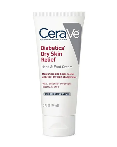 CeraVe Diabetics Dry Skin Relief Hand and Foot Cream (Krem do rąk i stóp dla diabetyków łagodzący suchą skórę)