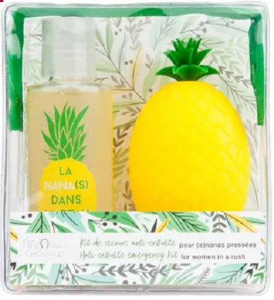 Cellu-Cup Pineapple Set La nana(s) Dans la Peau (Ananasowy zestaw do masażu skóry)