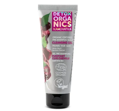 Detox Organics Kamtchatka Organic Certified Pre-Shampoo Scalp Cleansing Gel (Żel oczyszczający do skóry głowy do stosowania przed szamponem)