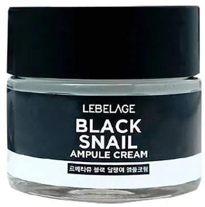Lebelage Black Snail Ampoule Cream (Ampułkowy krem do twarzy)