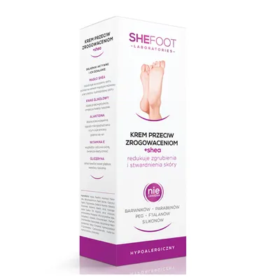 SheFoot Krem przeciw zrogowaceniom z masłem shea