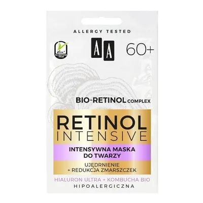 AA Retinol Intensive, Intensywna maska do twarzy 60+