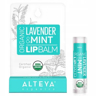 Alteya Organics Lip Balm Lavender & Mint (Balsam do ust `Lawenda i mięta`)