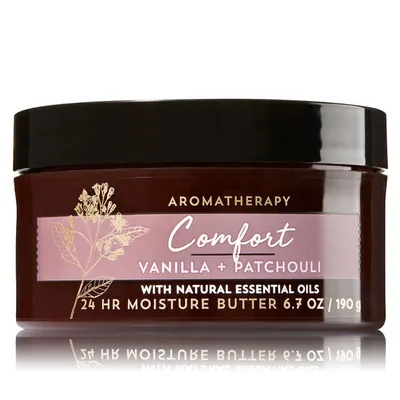 Bath & Body Works Aromatherapy Comfort, Vanilla + Patchouli, 24 HR Moisture Butter (Masło do ciała `Wanilia i paczula`)