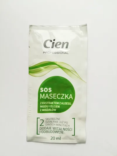 Cien Professional, Maseczka do włosów z ekstraktem z aloesu, miodu i olejem z migdałów `SOS `