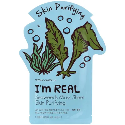 Tony Moly I'm Real, Seaweed Mask Sheet (Maseczka oczyszczająca na bazie alg)